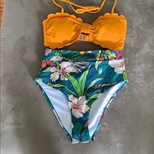 NWT Cupshe high-waisted bikini